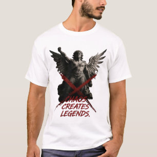 Chaos Creëert Legenden Gevallen Engel Kunst T-shirt