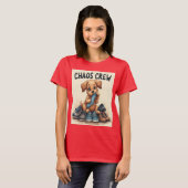 Chaos Crew: stoutmoedig en opstandig T-shirt (Voorkant volledig)