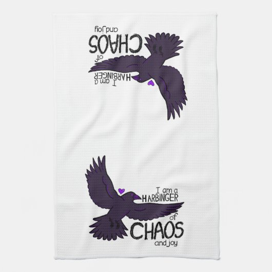 Chaos Crow Tapestry Theedoek (Verticaal)