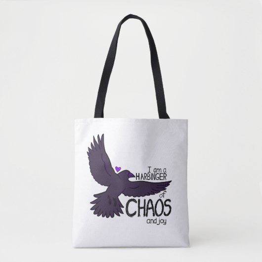 Chaos Crow Tapestry Tote Bag (Voorkant)