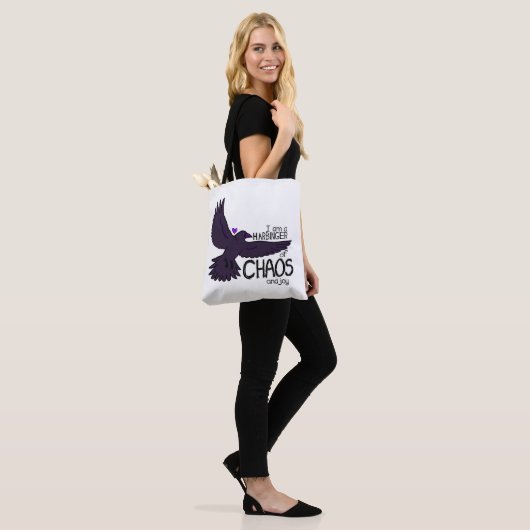 Chaos Crow Tapestry Tote Bag (Op model)