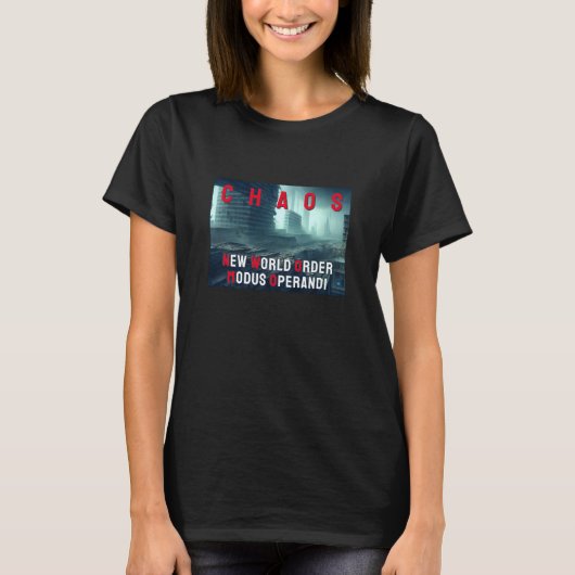 Chaos (donker) t-shirt (Voorkant)