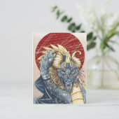 Chaos Dragon Briefkaart (Staand voorkant)