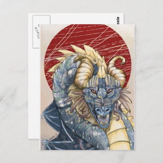 Chaos Dragon Briefkaart (Voorkant / Achterkant)