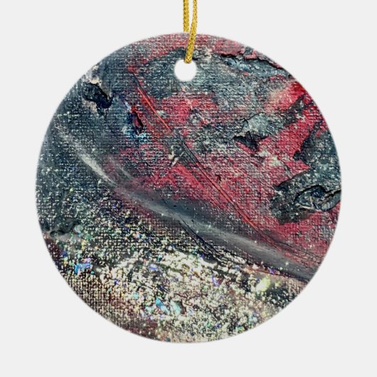 Chaos en liefde keramisch ornament (Voorkant)