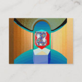 CHAOS EN ORDE TEMPLE Surreal Fractal Art Visitekaartje (Achterkant)