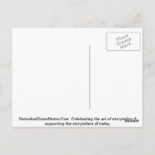 Chaos en realiteitsontwerp briefkaart (Achterkant)