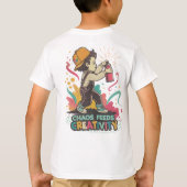 Chaos Feeds Creativity – Retro Graffiti Pop Art  T-shirt (Achterkant)