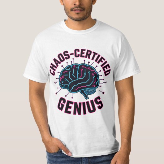 Chaos Gecertificeerd Genie  T-shirt (Voorkant)
