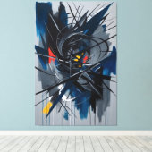 Chaos in beweging canvas afdruk (Insitu (Houten vloer))