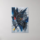 Chaos in beweging canvas afdruk (Voorkant)