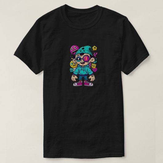 chaos in de Cartoon T-shirt (Design voorkant)