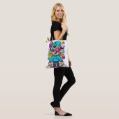 chaos in de Cartoon Tote Bag (Op model)