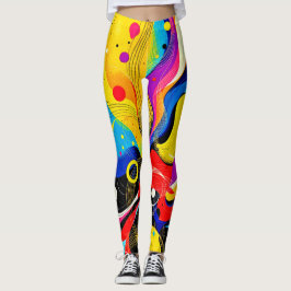 Chaos in de harmoniekunst leggings