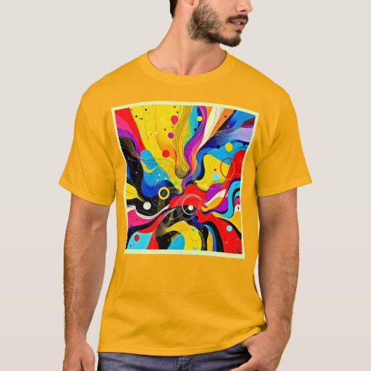 Chaos in de harmoniekunst t-shirt (Voorkant)
