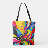 Chaos in de harmoniekunst tote bag (Achterkant)