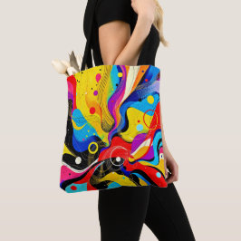 Chaos in de harmoniekunst tote bag