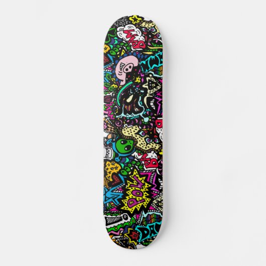 Chaos in de kleurenkaart skateboard (Voorkant)