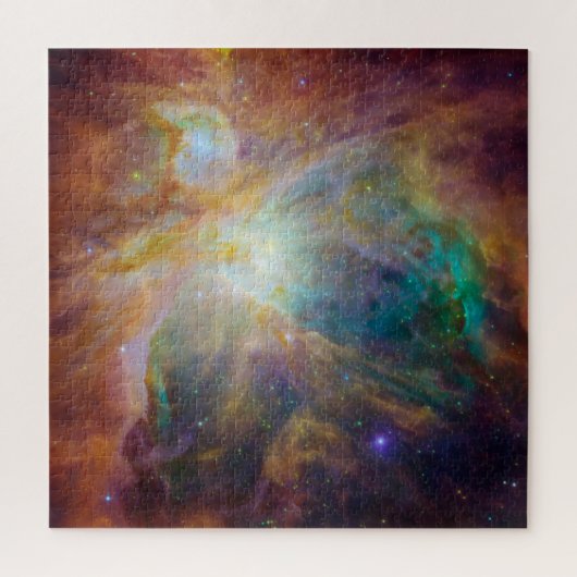 Chaos in het hart van Orion: Spitzer Hubble-compos Legpuzzel (Verticaal)