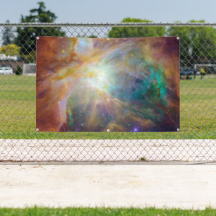 Chaos in het hart van Orion: Spitzer Hubble-compos Spandoek