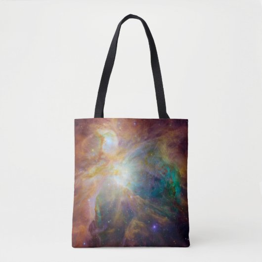 Chaos in het hart van Orion: Spitzer Hubble-compos Tote Bag (Voorkant)