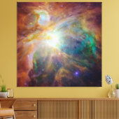 Chaos in het hart van Orion Spitzer Hubble-composi Canvas Afdruk (Insitu (Woonkamer))