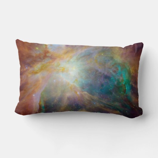 Chaos in het hart van Orion Spitzer Hubble-composi Kussen (Achterkant)