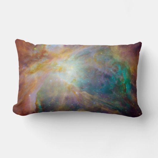 Chaos in het hart van Orion Spitzer Hubble-composi Kussen (Voorkant)