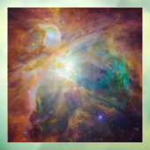 Chaos in het hart van Orion Spitzer Hubble-composi Raamsticker (Vel 3)