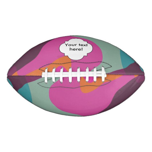 Chaos in retrokleuren american football (Voorkant)