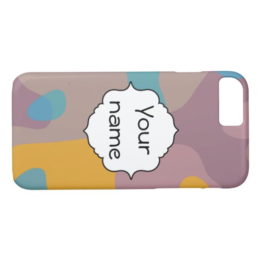 Chaos in retrokleuren Case-Mate iPhone case (Achterkant (Horizontaal))