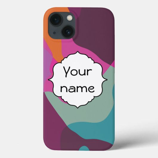 Chaos in retrokleuren Case-Mate iPhone case (Achterkant)