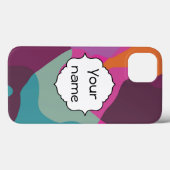 Chaos in retrokleuren Case-Mate iPhone case (Achterkant (horizontaal))