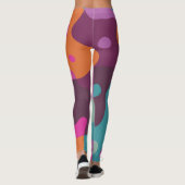 Chaos in retrokleuren leggings (Achterkant)