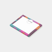 Chaos in retrokleuren post-it® notes (Schuin)