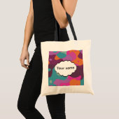 Chaos in retrokleuren tote bag (Voorkant (product))