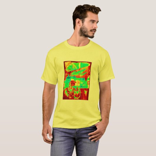 Chaos in rood en groen! t-shirt (Voorkant volledig)