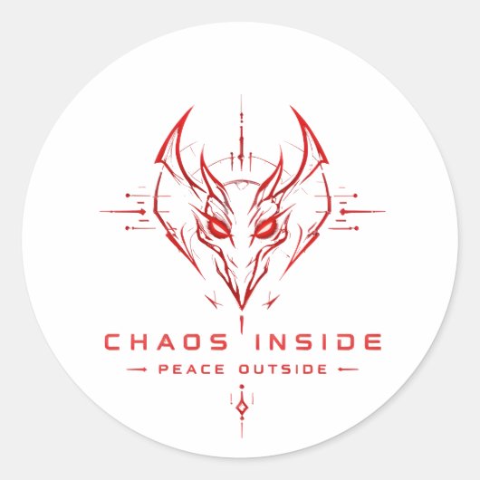 Chaos Inside Demon Sticker (Voorkant)