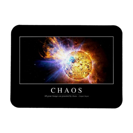 Chaos: Inspirerend prijsopgave Magneet (Horizontaal)