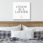 Chaos Is A Ladder Canvas Afdruk (Insitu (Slaapkamer))