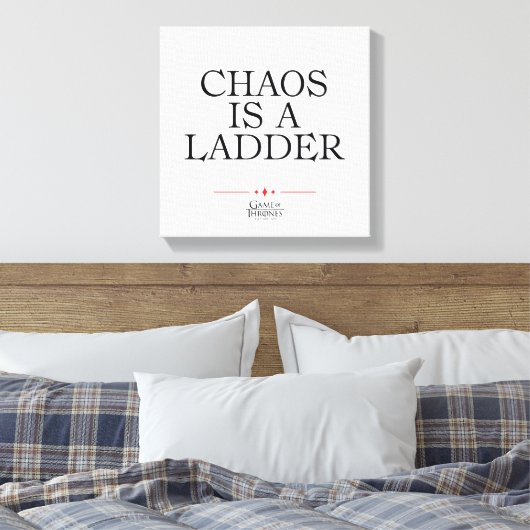 Chaos Is A Ladder Canvas Afdruk (Insitu (Slaapkamer))