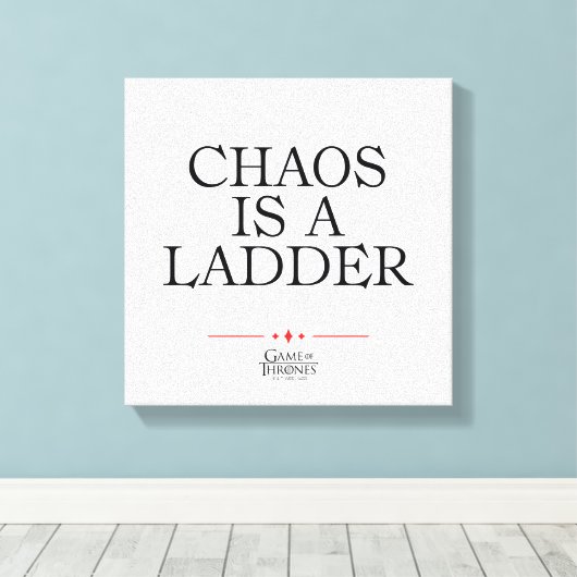 Chaos Is A Ladder Canvas Afdruk (Insitu (Houten vloer))