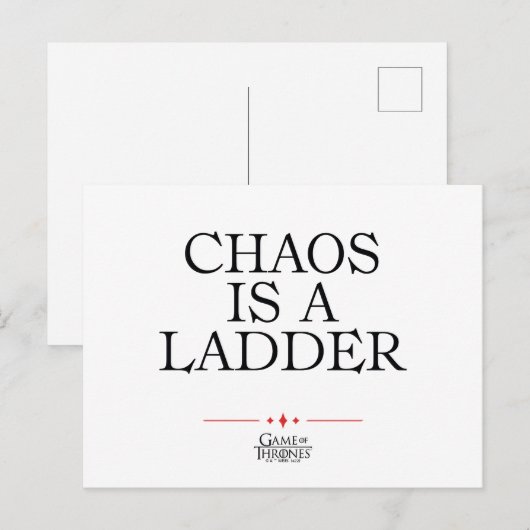 Chaos is een adder briefkaart (Voorkant / Achterkant)