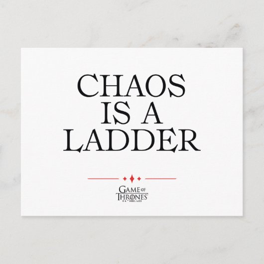 Chaos is een adder briefkaart (Voorkant)