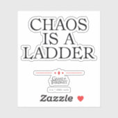 Chaos is een adder sticker (Vel)