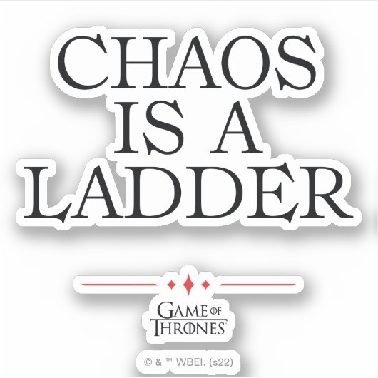 Chaos is een adder sticker (Voorkant)