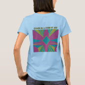 Chaos is een vorm van kunst t-shirt (Achterkant)