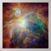 Chaos is het hart van Orion Nebula. Hubble's ul Poster (Voorkant)