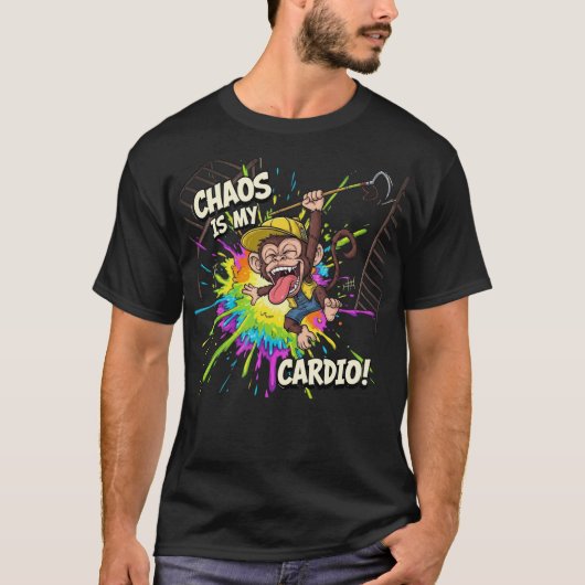 Chaos Is Mijn Cardio T-shirt (Voorkant)