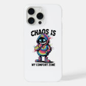 Chaos is mijn comfortzone iPhone hoesje (Achterkant)